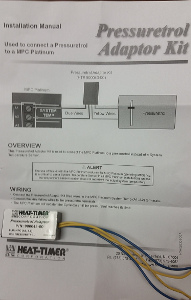 Heat-Timer MPC Pressuretrol Adapter Kit
