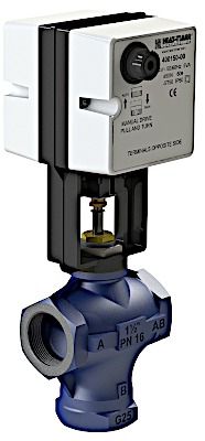 Heat-Timer 3/4" Motorized Valve, 24 Volt Floating Actuator